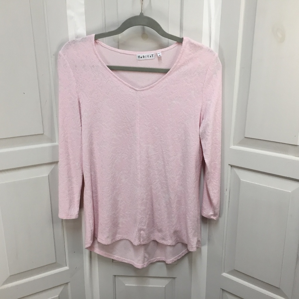 Habitat Pink Burnout Top